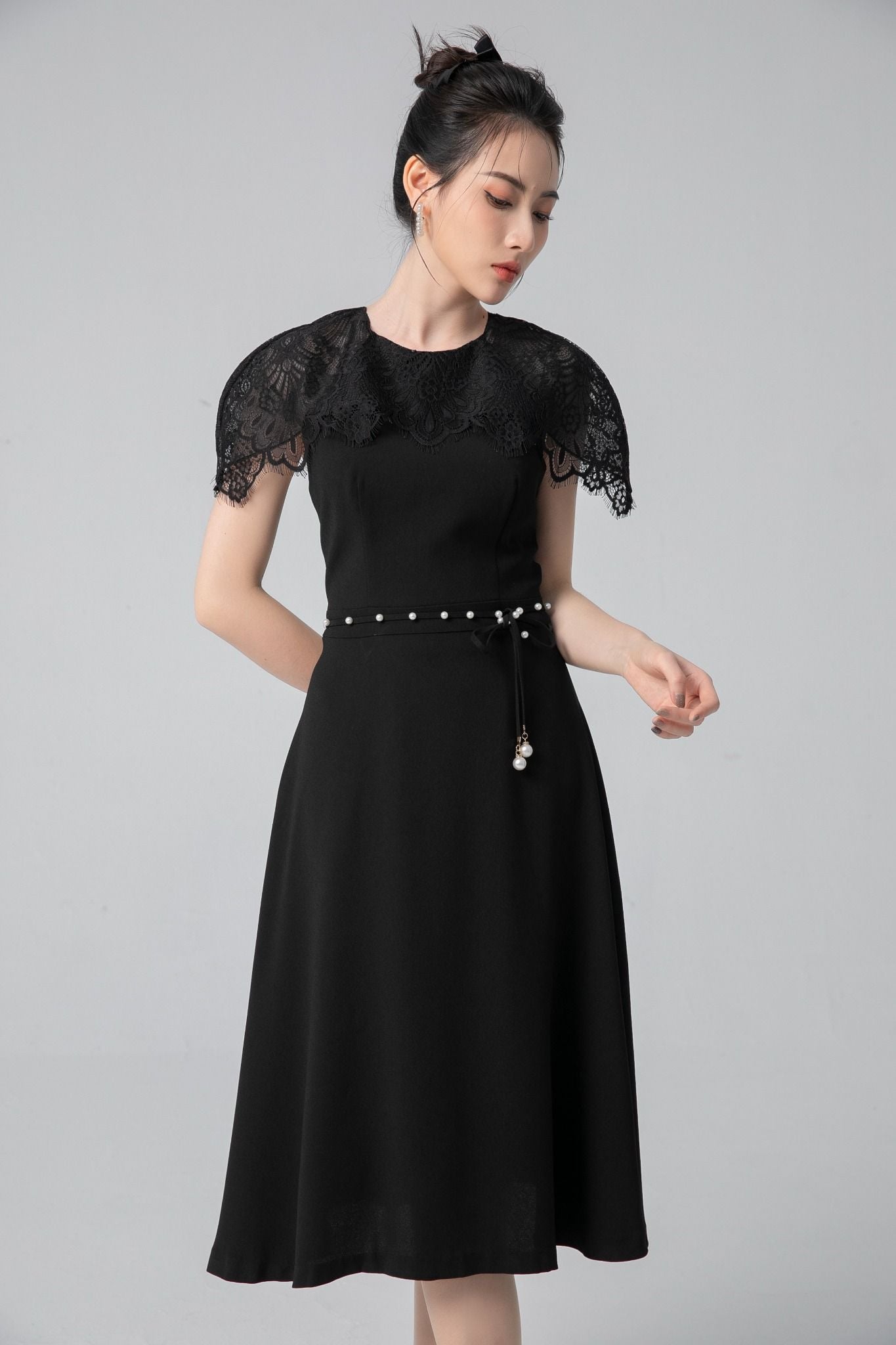 ĐẦM THIẾT KẾ PHỐI REN D17912