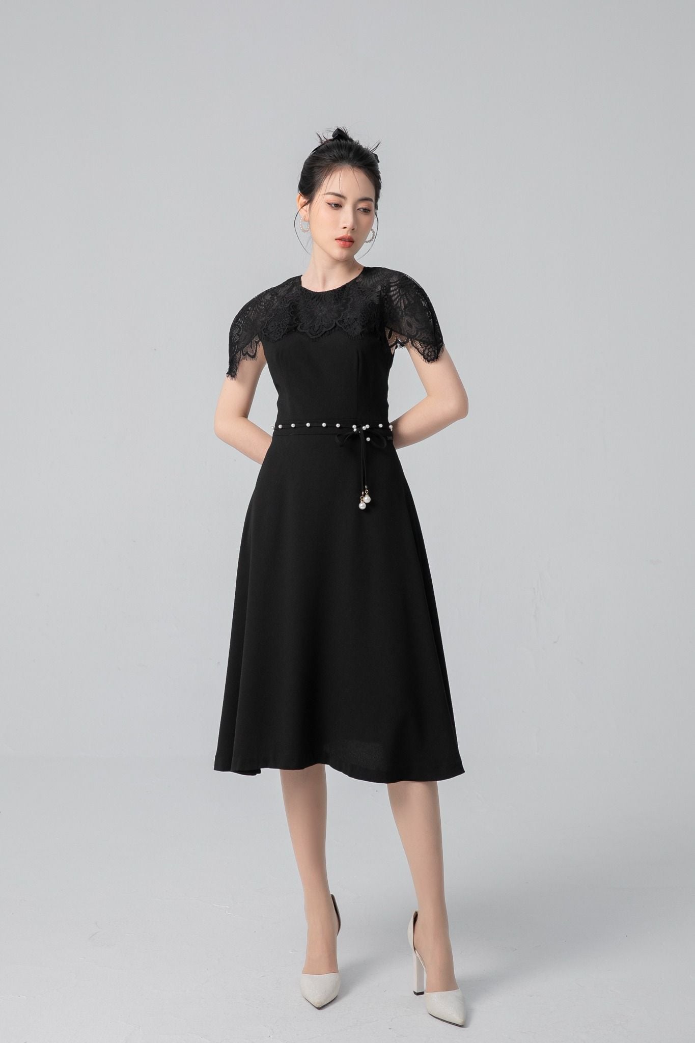 ĐẦM THIẾT KẾ PHỐI REN D17912