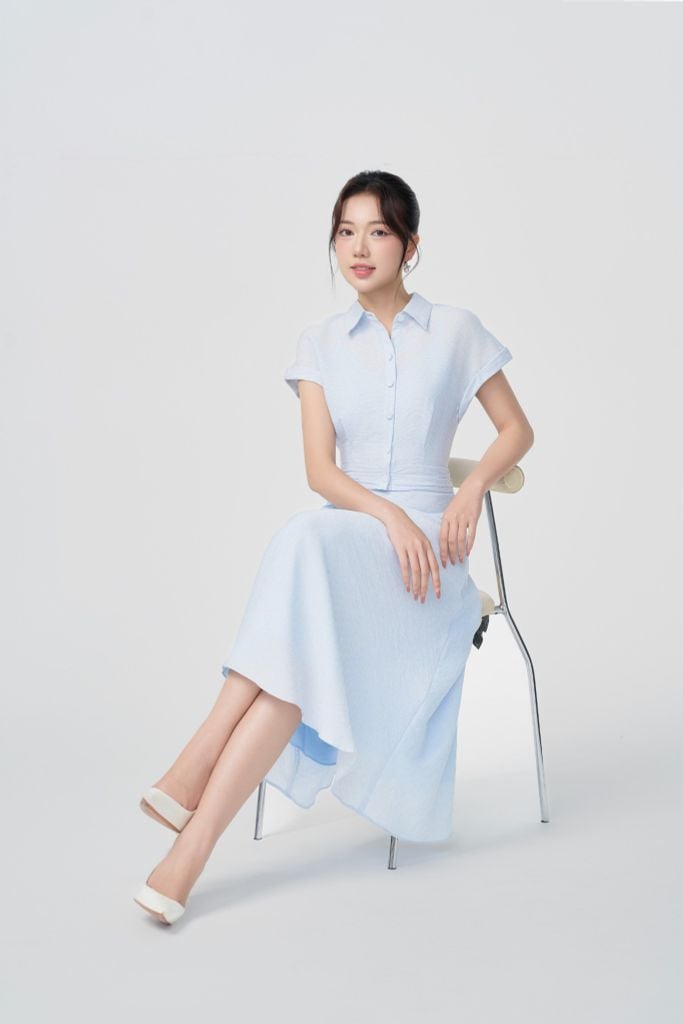  keonhacai XANH CỔ BẺ D18222 