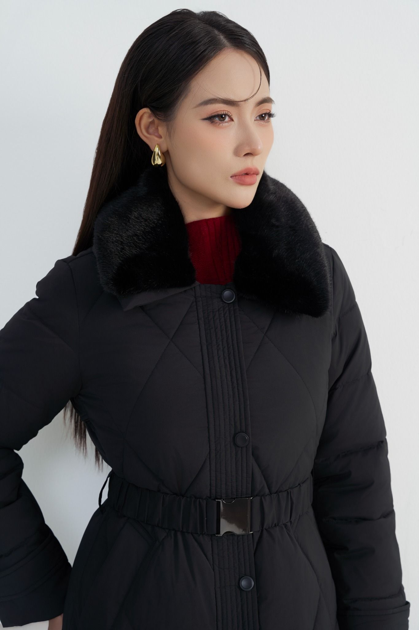 ÁO PHAO TRẦN TRÁM KÈM ĐAI AK66052