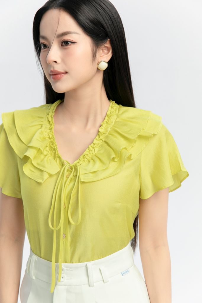  SƠ MI TƠ CỔ BÈO SM01472 