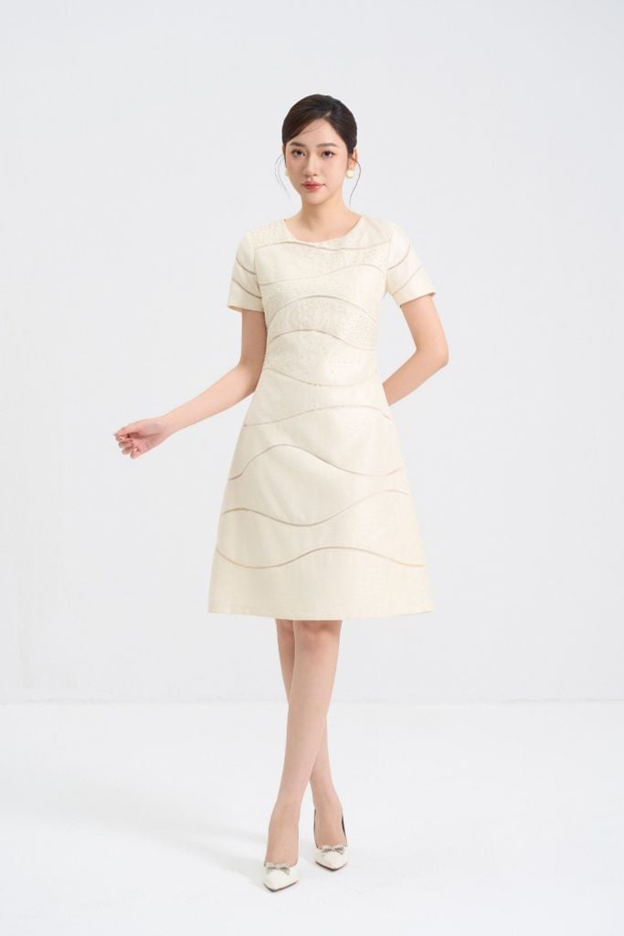 ĐẦM TIỆC ĐÍNH ĐÁ D15662