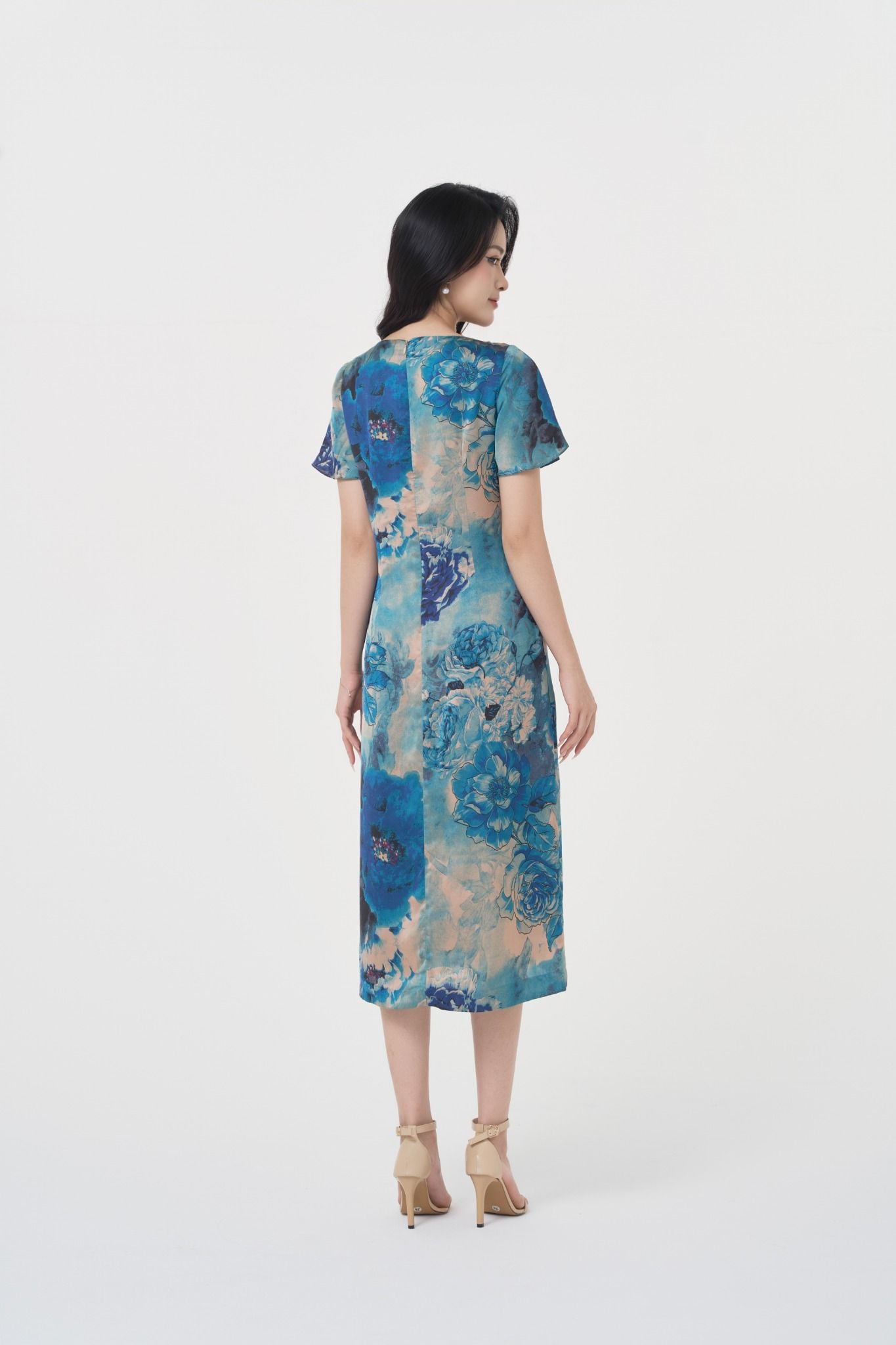 ĐẦM HOA XANH D00412