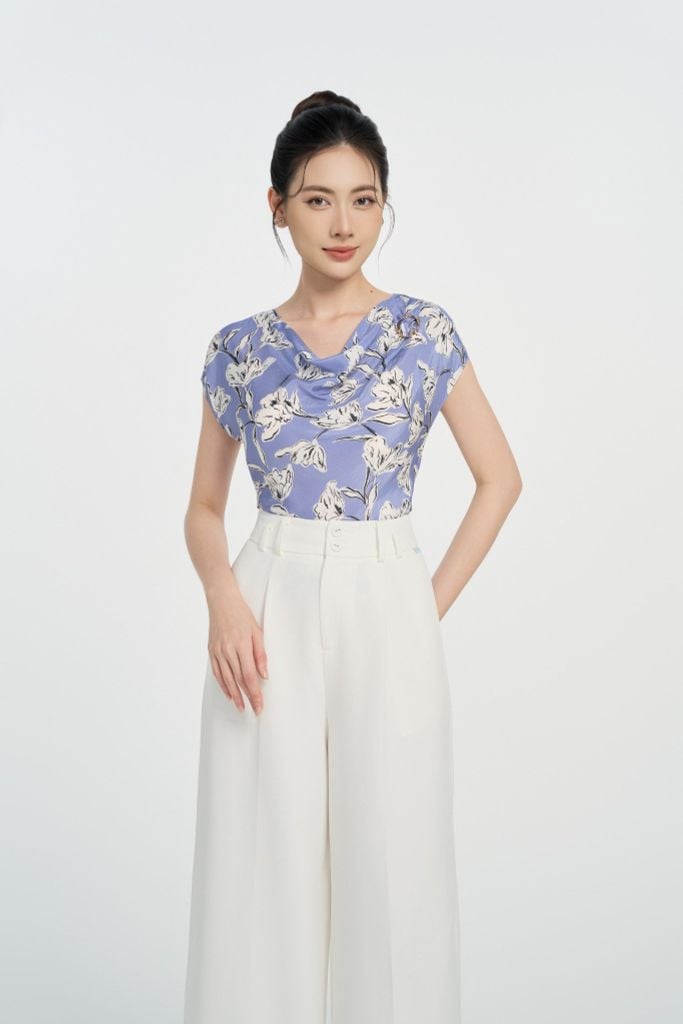  ÁO LỤA HOA SM00972 