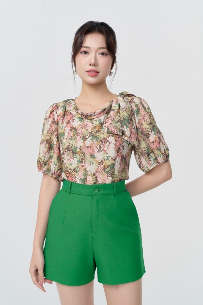  ÁO HOA LỤA SM01812 