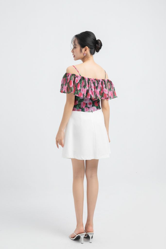  ÁO HOA TRỄ VAI SM02612 