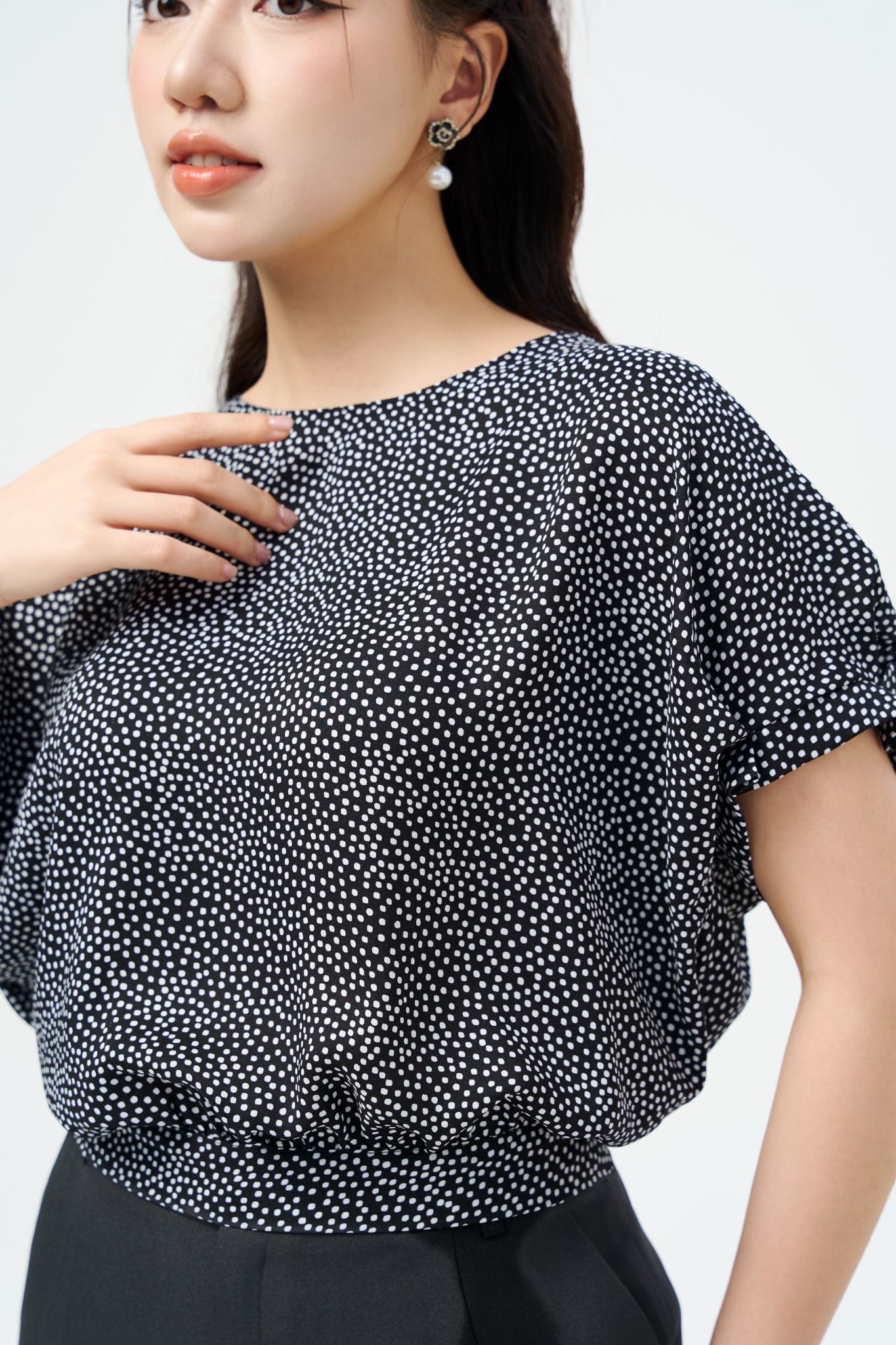 SƠ MI CHẤM BI BO GẤU SM05332