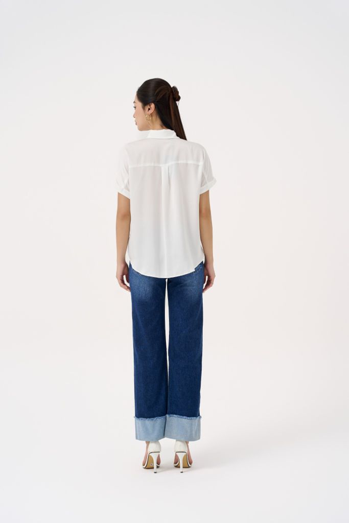  SƠ MI LỤA TRẮNG SM05612 