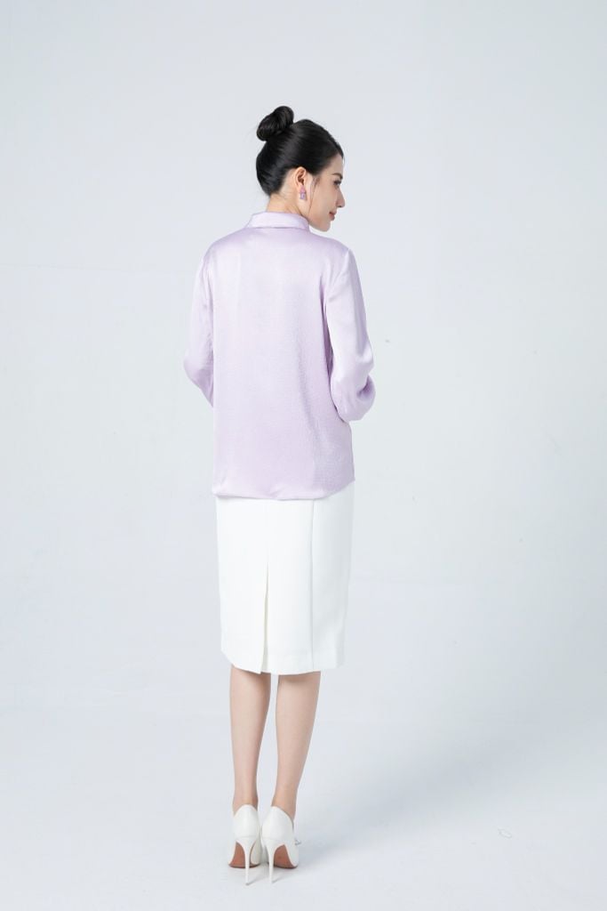  SƠ MI LỤA TRƠN SM10182 