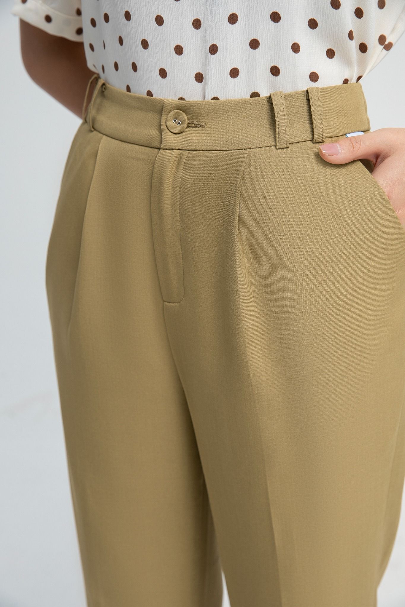 QUẦN BAGGY NÂU Q18612