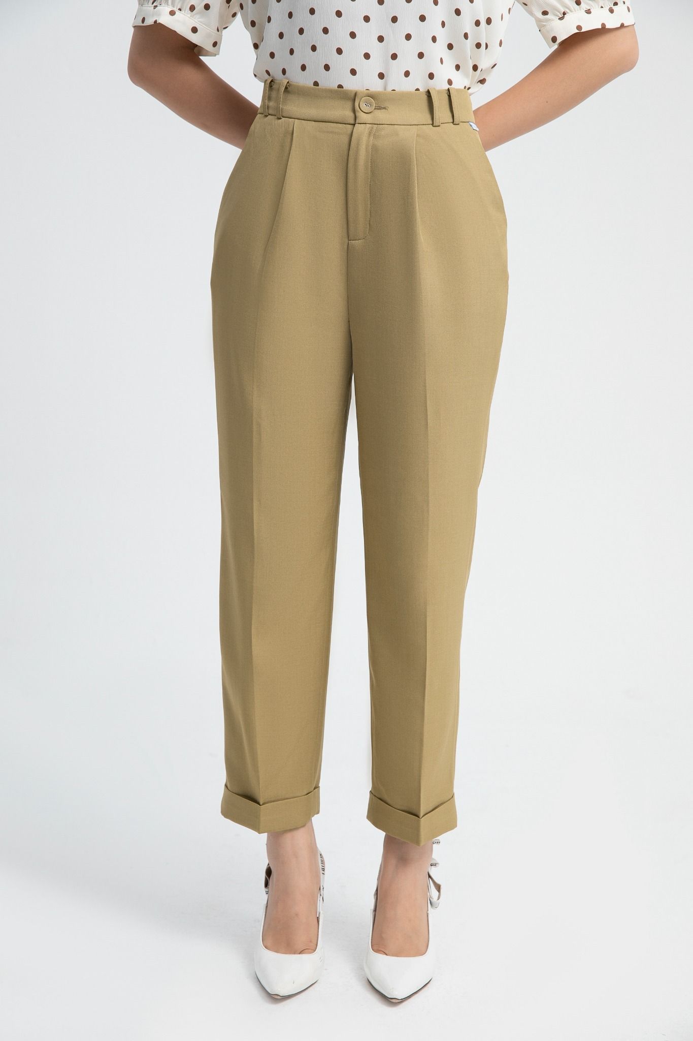 QUẦN BAGGY NÂU Q18612