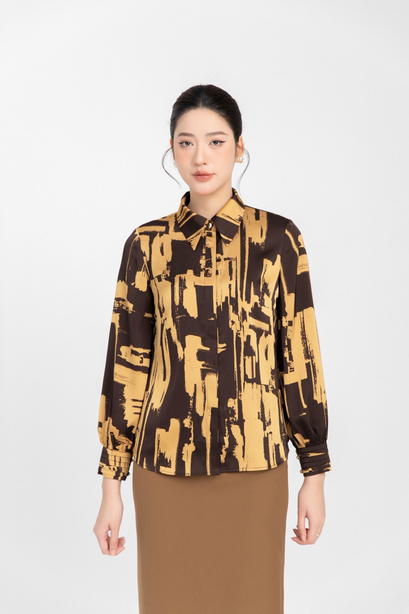 SƠ MI HỌA TIẾT SM13062