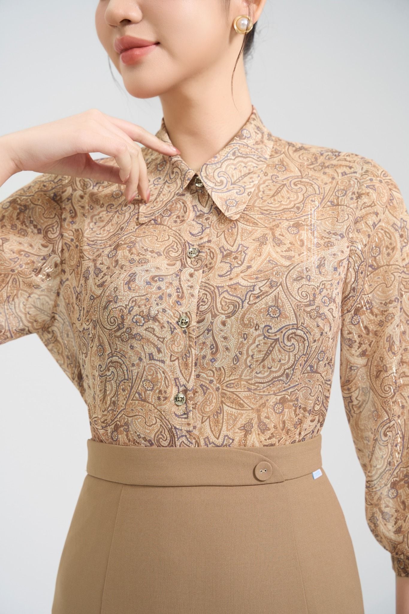 SƠ MI HỌA TIẾT SM15122