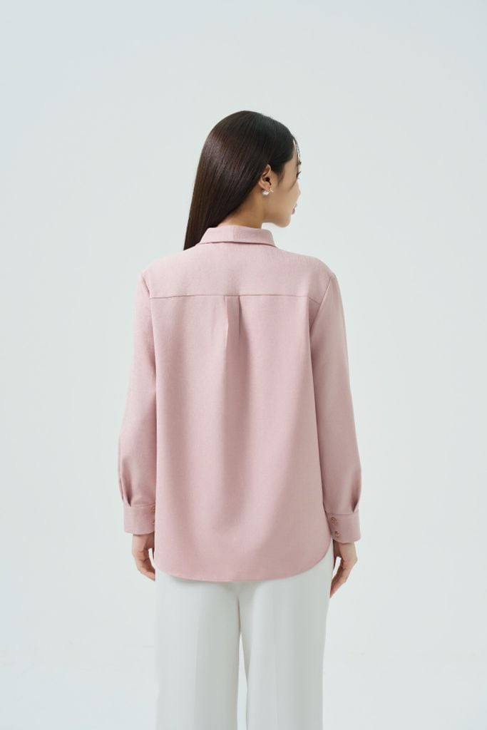  SƠ MI HỒNG CỔ NƠ SM15202 