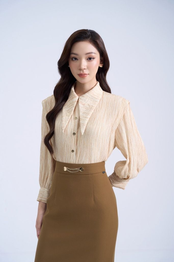  SƠ MI CỔ NHỌN SM16332 