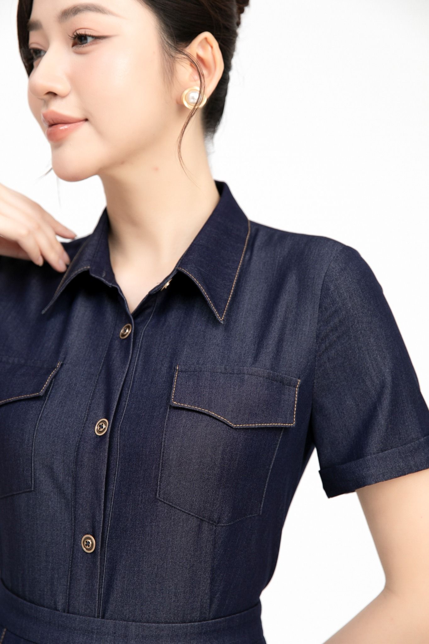 SƠ MI DENIM SM16762