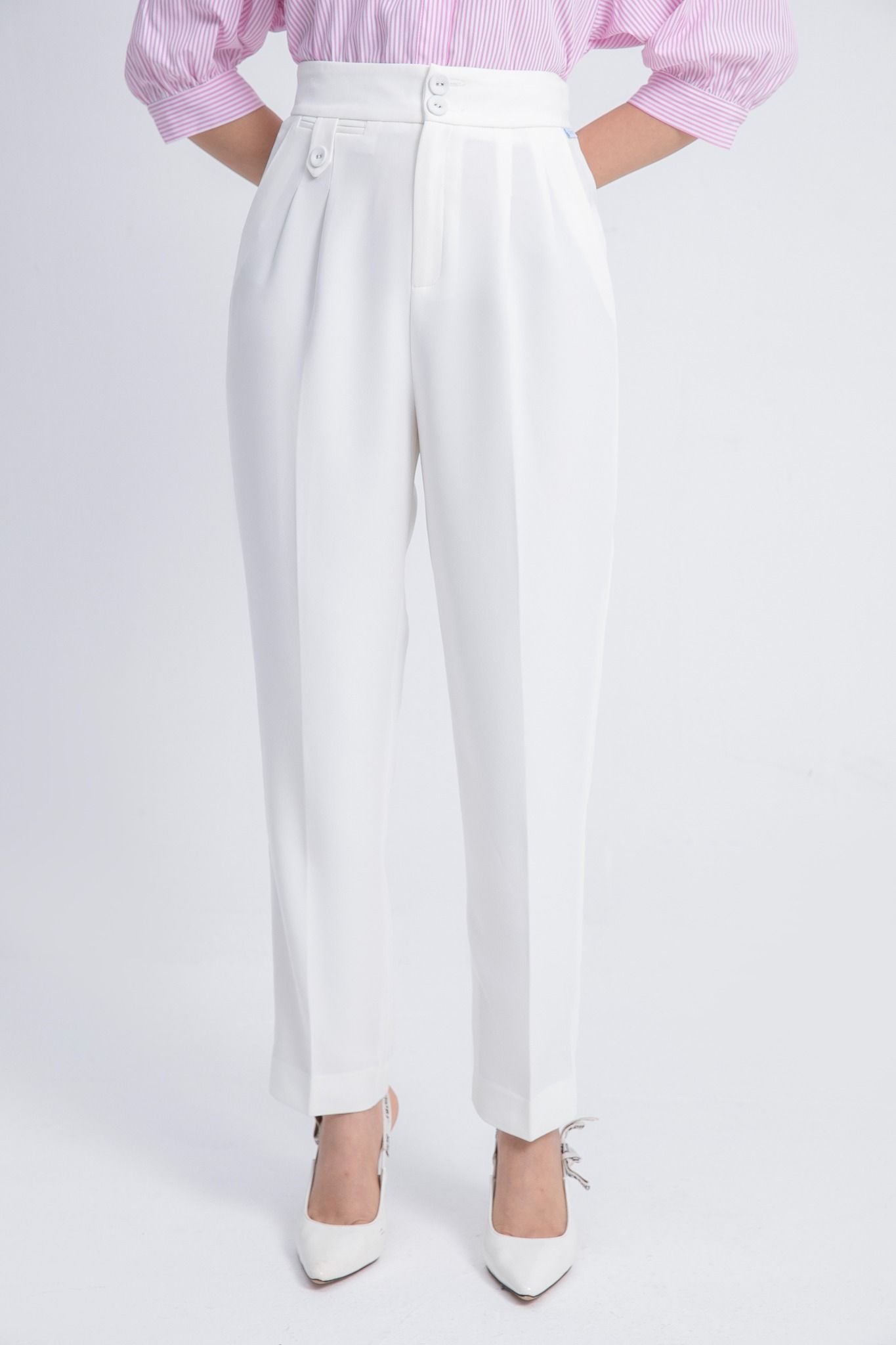 QUẦN BAGGY TRẮNG Q15662