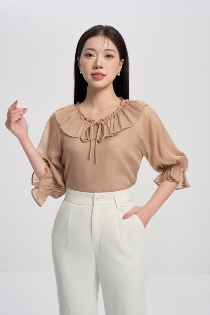  ÁO CỔ BÈO SM18452 