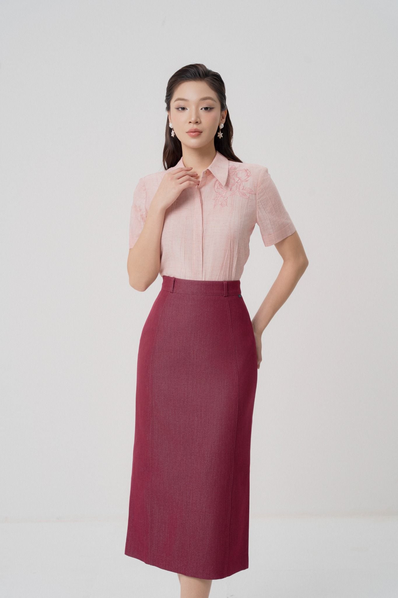 CHÂN VÁY BÚT CHÌ Z17992