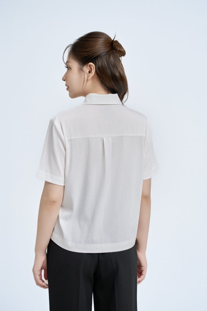  SƠ MI PHỐI TÚI NGỰC SM41022 