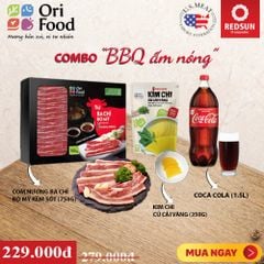 Combo Thịt Nướng Ba Chỉ Bò Mỹ (750g) và Kim Chi Củ Cải Vàng (350g)