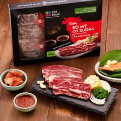 Combo thịt nướng Sườn Bò Mỹ có xương (750g)