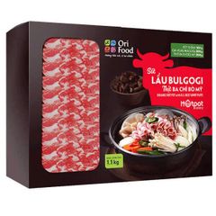 Combo Lẩu Bulgogi Ba Chỉ Bò Mỹ (1.1Kg) và Kim Chi Su Hào (450G)