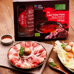 Combo Lẩu TomYum Ba Chỉ Bò Mỹ (1.3Kg) và Kim Chi Cải Thảo Cắt Lát (450g)