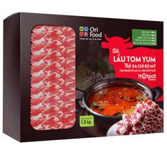 Combo Lẩu TomYum Ba Chỉ Bò Mỹ (1.3Kg) và Kim Chi Cải Thảo Cắt Lát (450g)