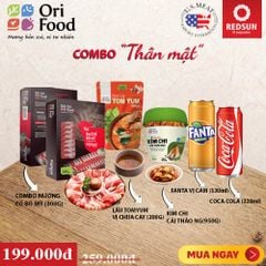 Combo Lẩu Tomyum Thịt Ba Chỉ Bò Mỹ (300g) và Kim Chi Cải Thảo Ngò (450g)