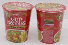 NISSIN Nhật Bản - Mì Ly Thái Tom Yum - Mì Không Chiên Thai Tom Yum Hải Sản Súp Rau Nhật Bản mì ít dầu mỡ tốt sức khỏe đủ chất - Carton 2 Ly - 4ly - 24ly (Còn nhiều hàng)