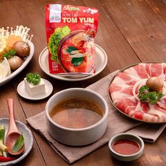 Combo Lẩu Tomyum Thịt Ba Chỉ Bò Mỹ (300g) và Kim Chi Cải Thảo Ngò (450g)
