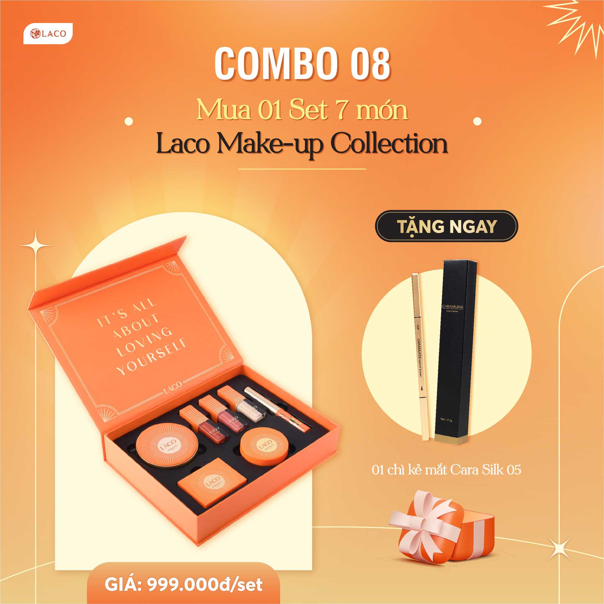 Bộ Trang Điểm Laco Makeup Collection 7 Món – Laco Luxury