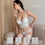  SET BRA GỌNG MÚT MỎNG CROPTOP EYELASH 