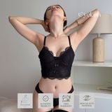  SET BRA GỌNG MÚT MỎNG CROPTOP EYELASH 