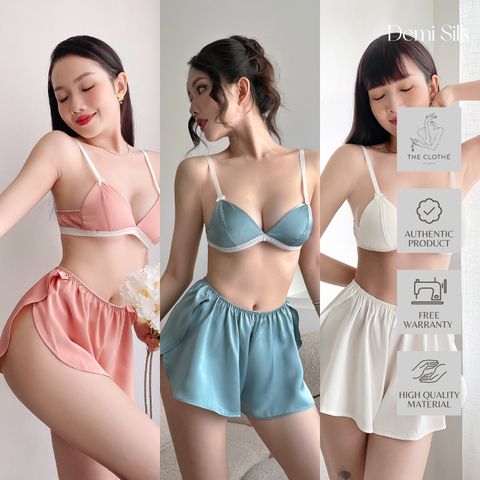  SET BRALETTE LỤA DEMI 