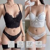 SET BRA GỌNG MÚT MỎNG CROPTOP EYELASH 