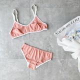  ÁO BRA COTTON BACK LOCK LINE SỢI SỒI TỰ NHIÊN 