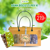  Hộp Bánh Biscottie Mixed Vị (Truyền Thống - Trà Xanh - Socola) 