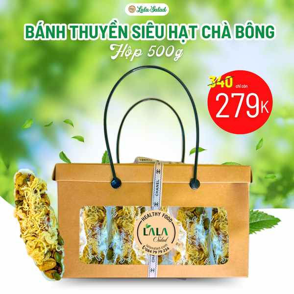  Hộp Bánh Thuyền Siêu Hạt Chà Bông 