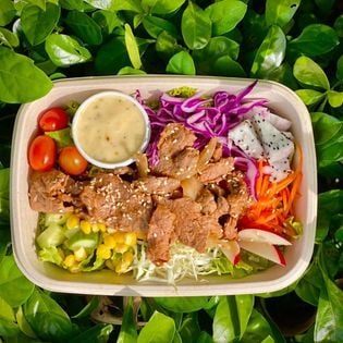  Salad And Double Meat ( Bò/ Gà) 