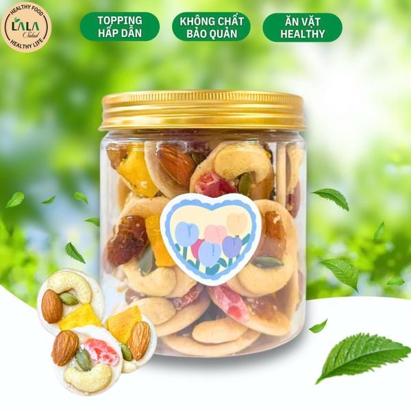  Bánh Đồng Tiền Mix Hạt Dinh Dưỡng Trái Cây Sấy 