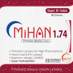 MiHAN 1.74 Mr-1.74 SHMC, UV400