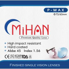 MiHAN Pmax 1.56 TRÁNG CỨNG, CHỐNG VỠ, UV400