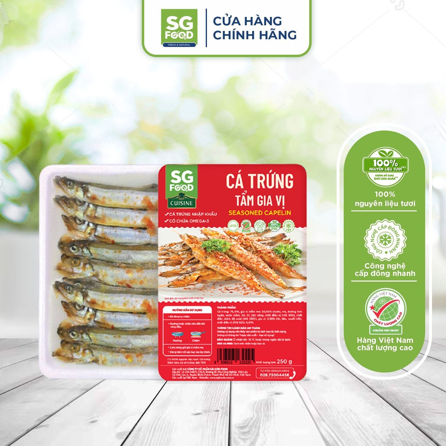 ca trung tam gia vi 250g co goi nuoc cham chi giao hang tai tp hcm