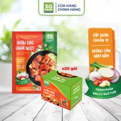 combo 20 goi xot gia vi hoan chinh suon xao chua ngot sgf 70g