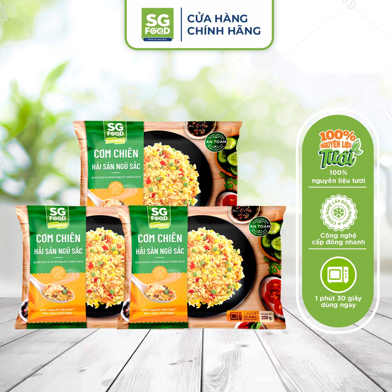 combo 3 goi com chien hai san ngu sac 200g chi giao hang tai tp hcm