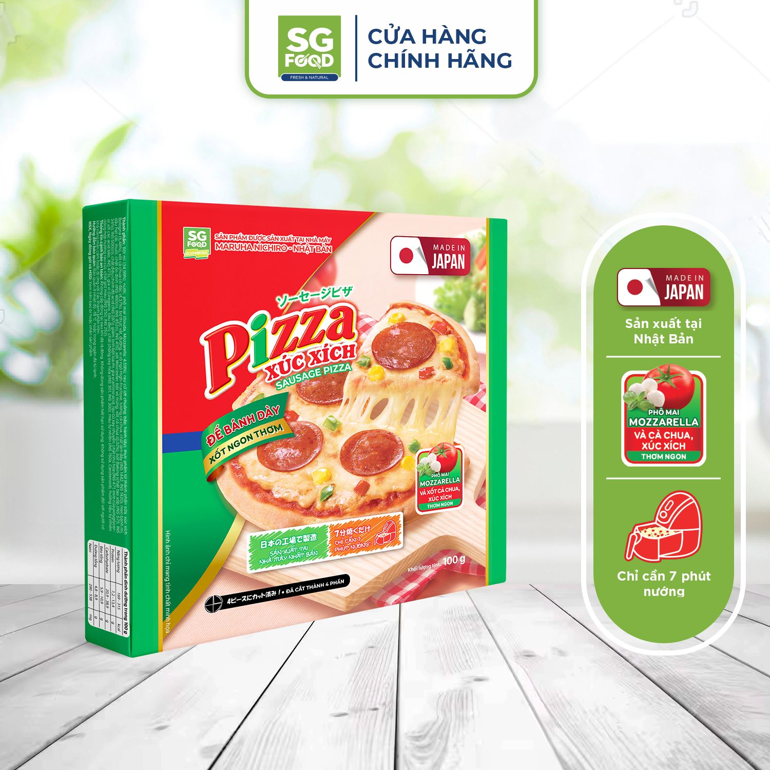 pizza xuc xich 100g chi giao hang tai tp hcm