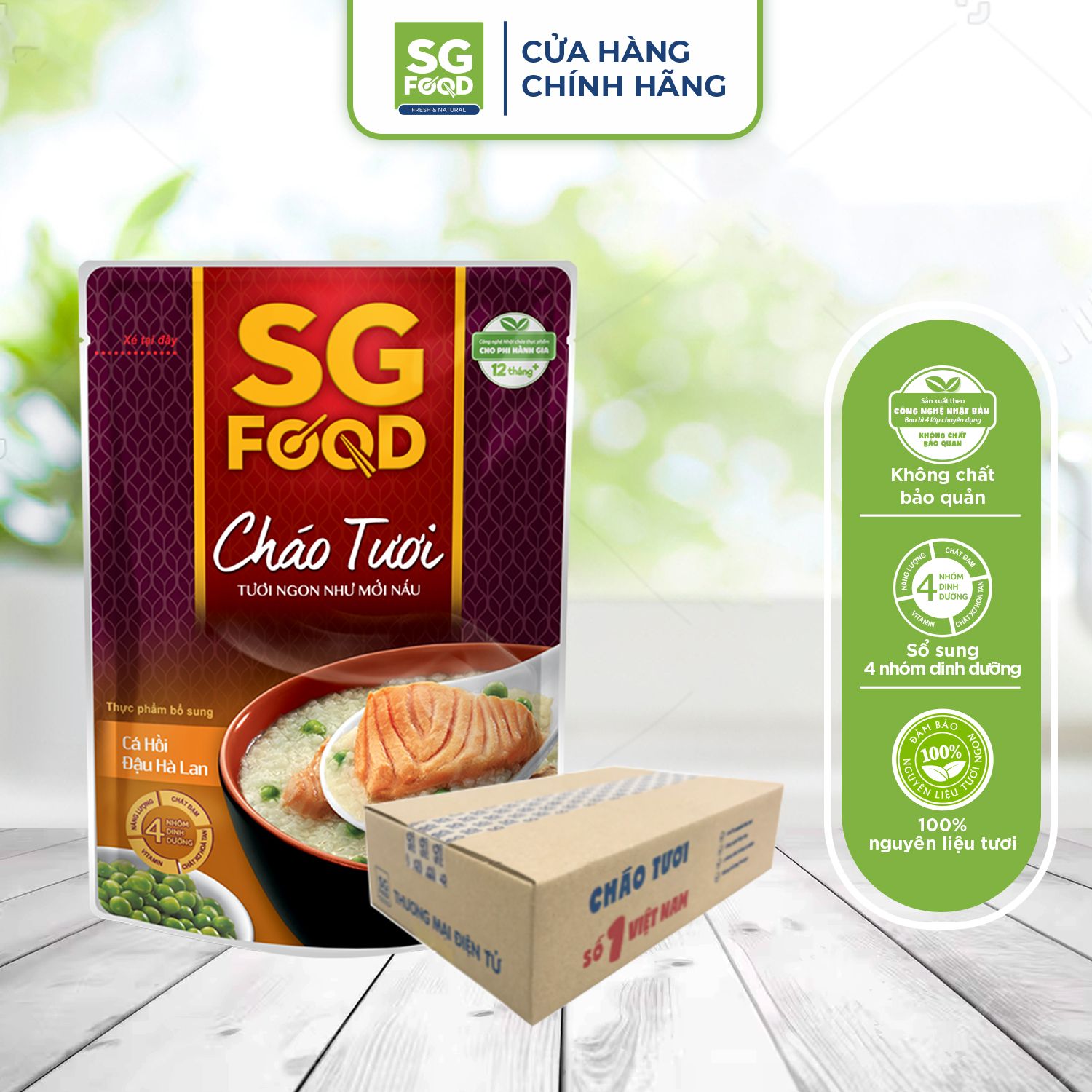 thung 30 goi chao tuoi ca hoi dau ha lan 240g