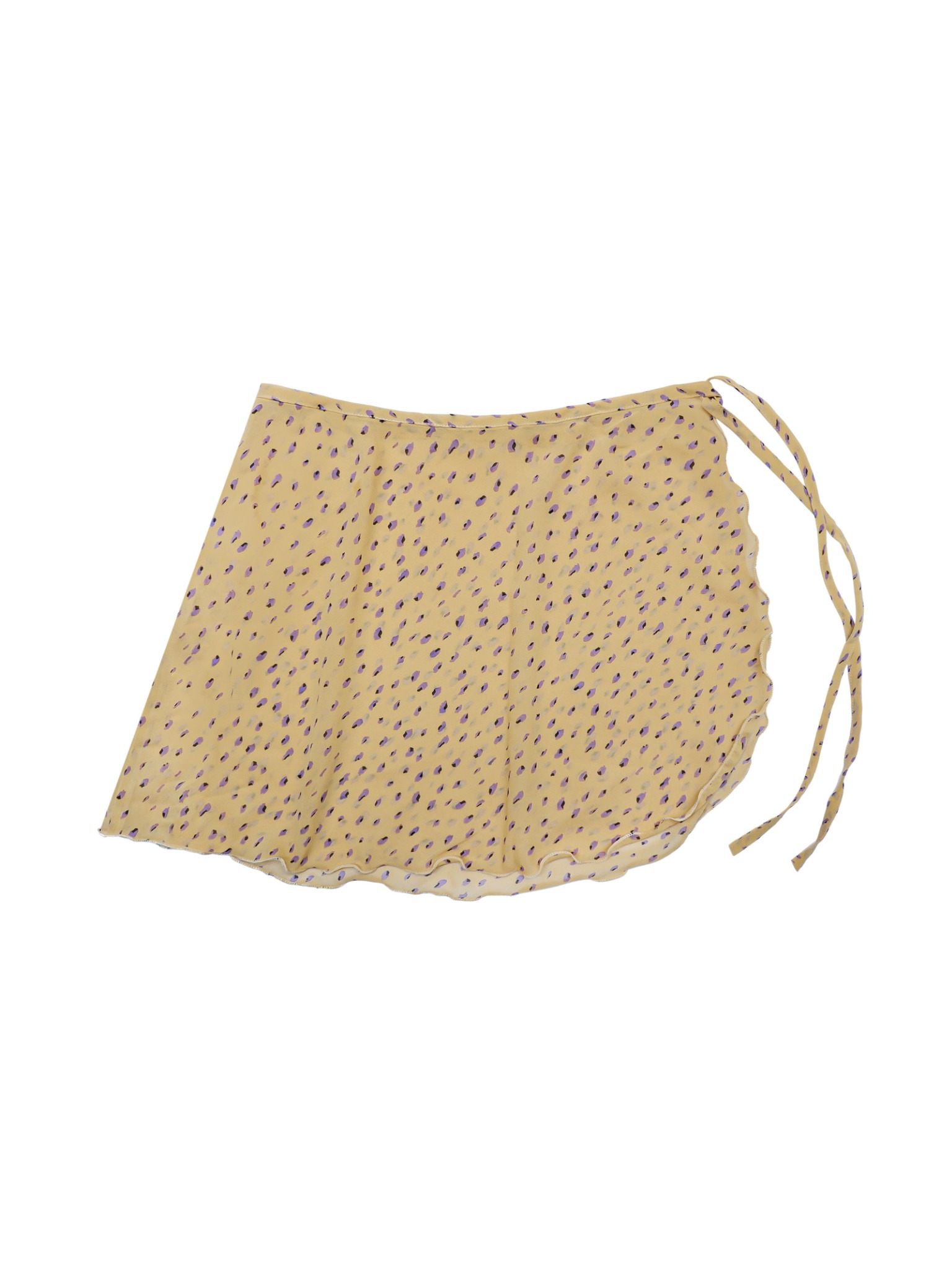 Patterned Short Skirt Cover-up